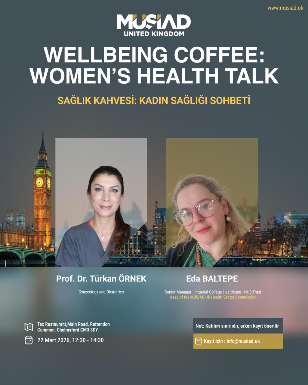 MÜSİAD UK Health Coffee: Women’s Health Talk